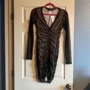 Sheer mini dress.